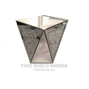 Diamond Crush Side Table, V-Shaped
