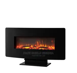 Ember Hearth 36” Curved Wall Mount Electric Fireplace