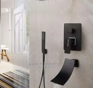 Black Conduit Bath Mixers
