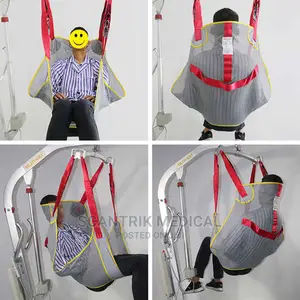 Disabled Medical Patient Lift 4 Wheels Hand Rotation Falling
