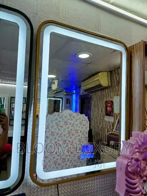 Gold Framed Bluetooth LED Mirror