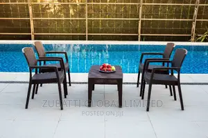 Foreign Garden Plastic Chairs / Rattan Family Outdoor Chairs