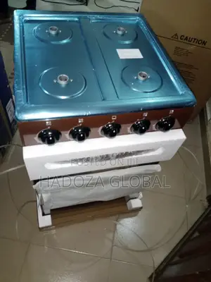 Skyrun 4 Gas Burners Gas Cooker With Enameled Rack- Brown