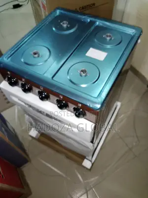Brown Skyrun 4burner Gas Cooker Igniting Manually
