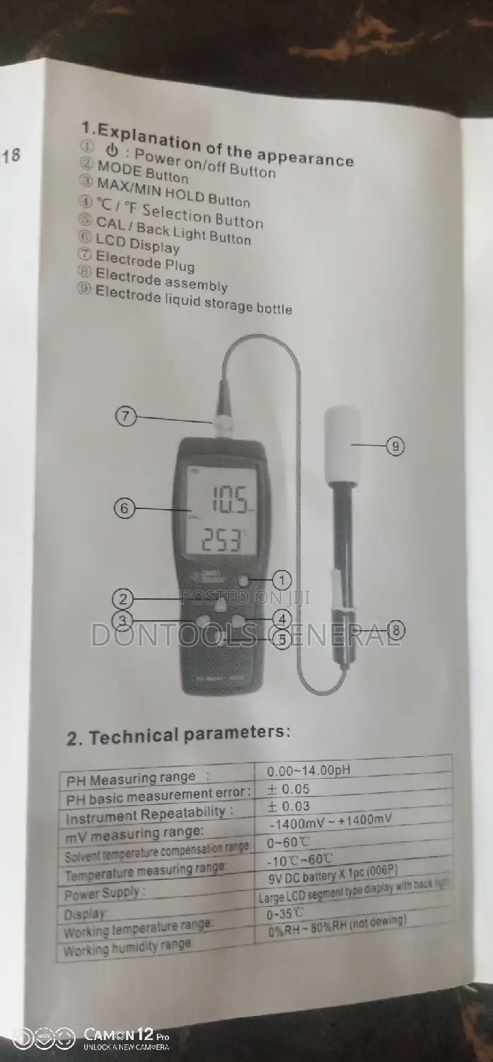 AS218 Smart Sensor Digital PH Meter
