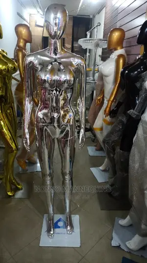 Size 10 Body G6 Silver Chrome Female Mannequins