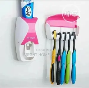 Toothpaste Dispenser and Toothbrush Holder