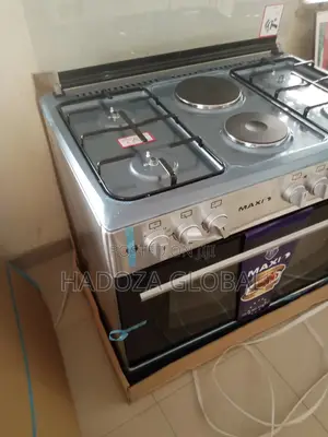 Maxi 60*90 4 Gas + 2 Electric Cooker With Oven+Lamp+Auto Ign