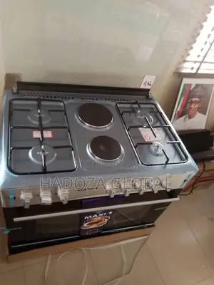 Maxi Gas Cooker 60*90 (4gas + 2electric) INOX