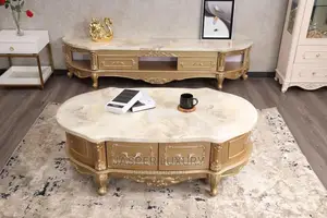 Marble Top Tv Stand and Center Table