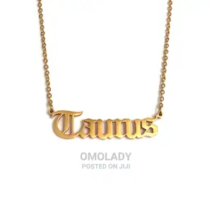 Zodiac Sign Gold Necklace - Taurus