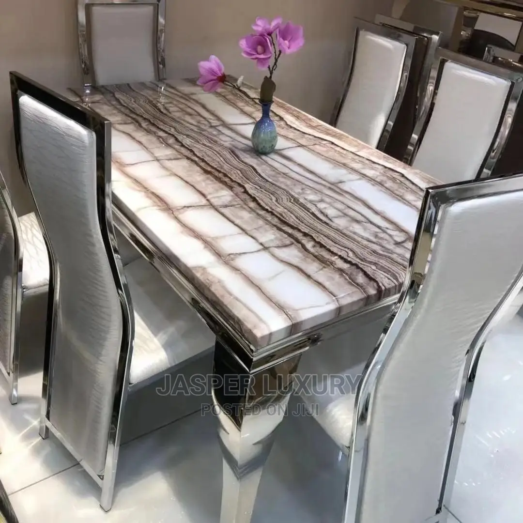 Marble Top Dining, Six Seater