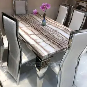 Marble Top Dining, Six Seater
