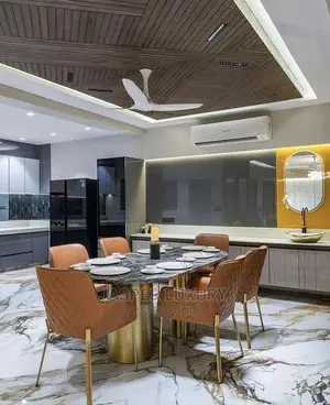 Marble Top Dining With Six Seater