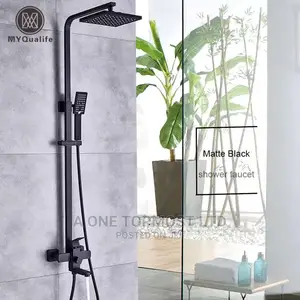 Matt Black Standing Shower
