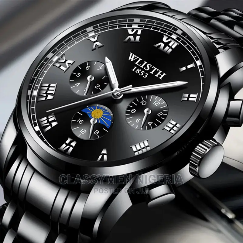 Wlisth Luxury Waterproof Luminous Stainless Steel Watch