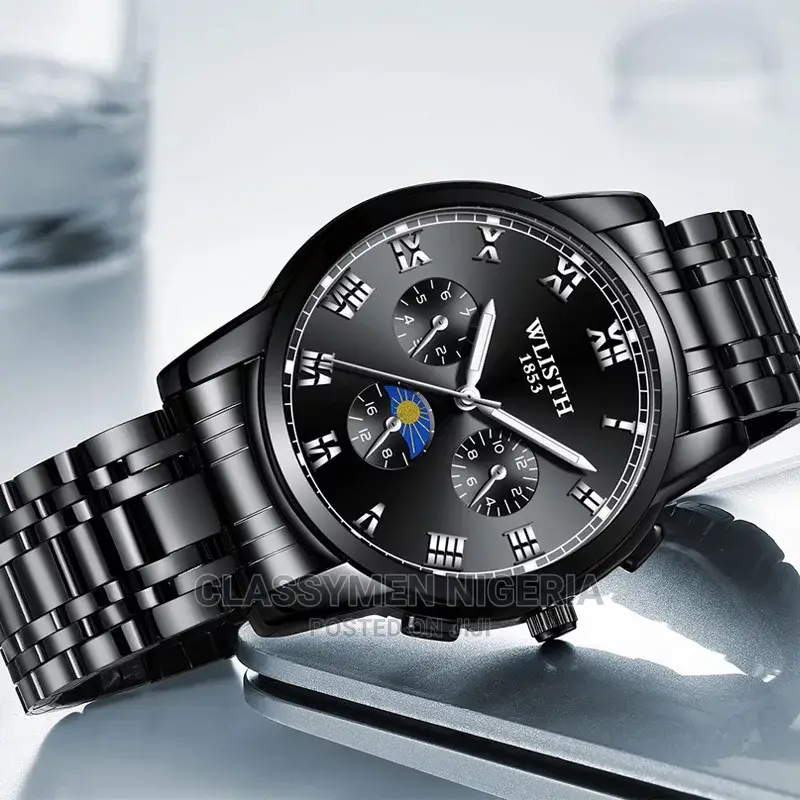 Wlisth Luxury Waterproof Luminous Stainless Steel Watch