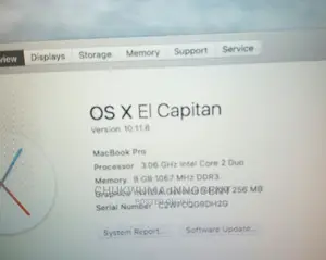 Laptop Apple MacBook Pro 4GB Intel Core 2 Duo HDD 250GB