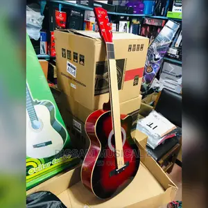 Acoustic Box Guitar With Bag and Strap