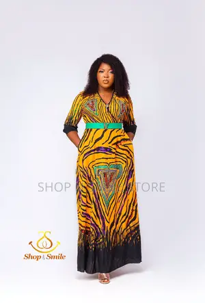 Ladies Partern V- Neck Turkey Dress