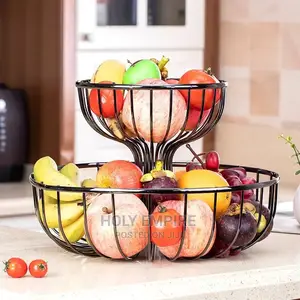 Creative Modern Metal Fruit Bowl 2 Tier Fruit Basket