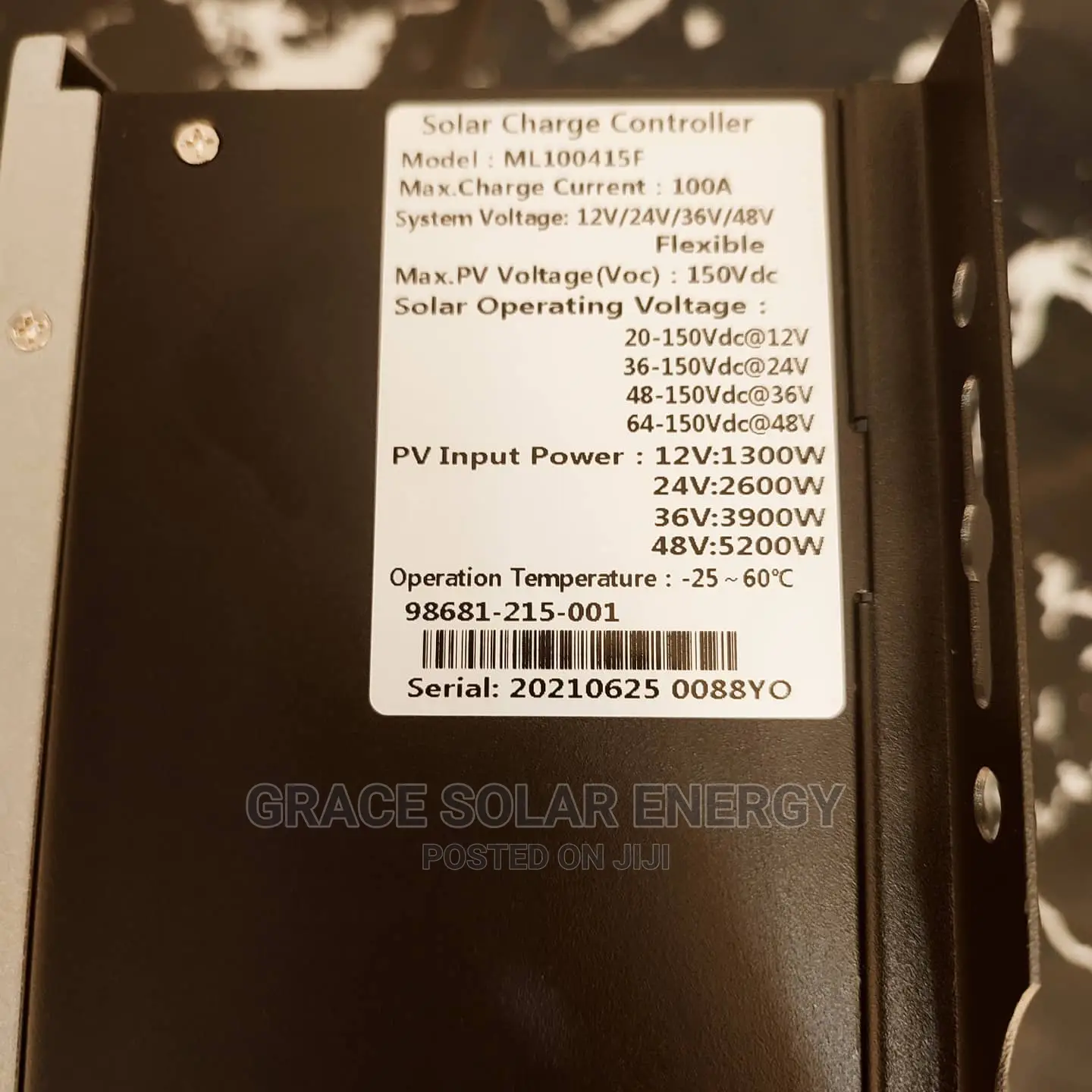 Yohako 100a 48v Charge Controller