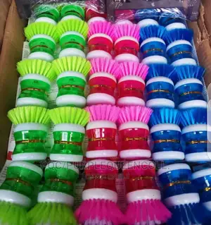 Dish Brush/ Plate Brush With Liquid Soap Dispenser