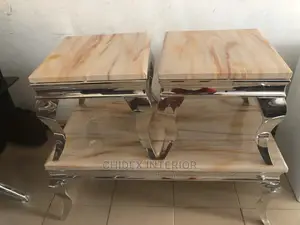 Marble Center Table and Side Stool