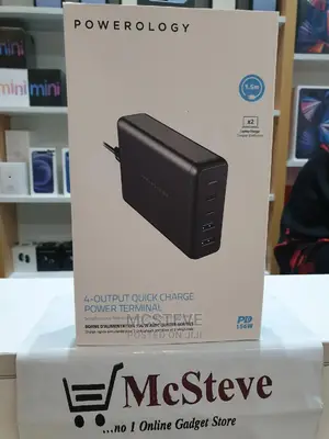 Powerology 4-Port Quick Charging Power Terminal - 156W