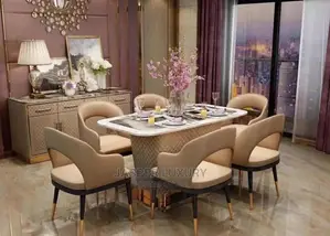 Marble Dining With Set of Seats