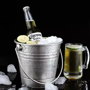 Stainless Steel Ice Bucket Portable Ice Chiller Cooler