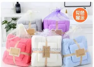 Coral Fleece Towel Set for Mother and Child
