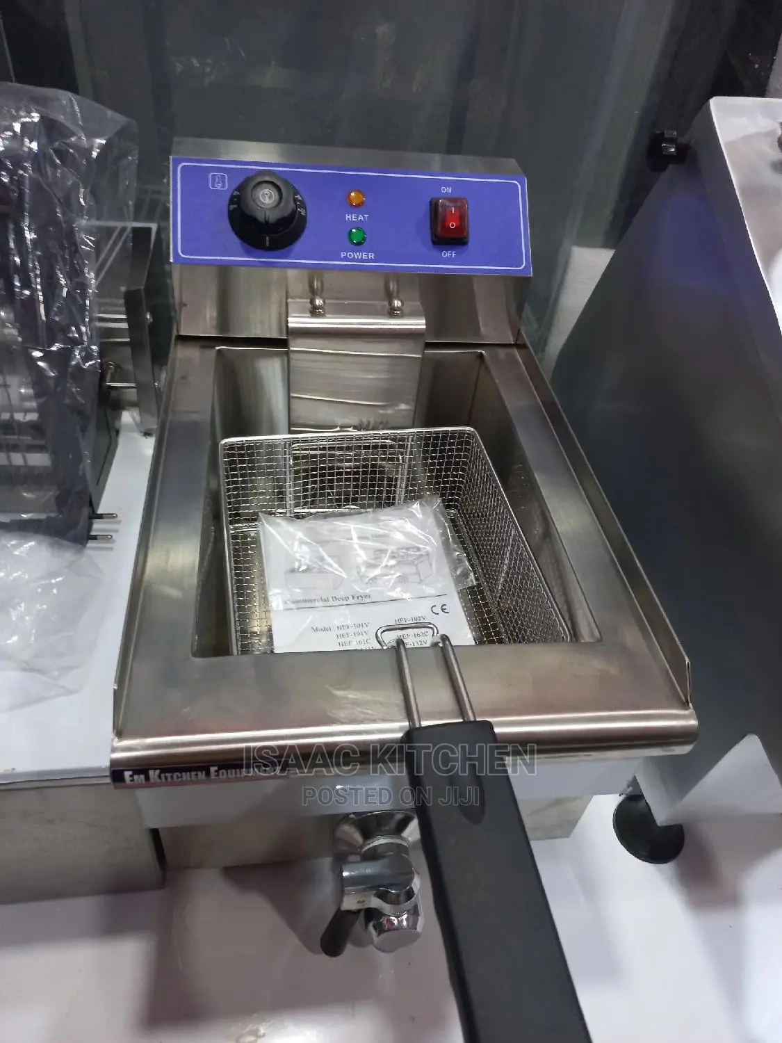 Single Eletric Deep Fryer With Tap