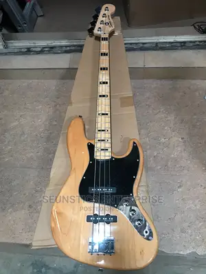 Four String Squier by Fender Jazz Bass Guitar