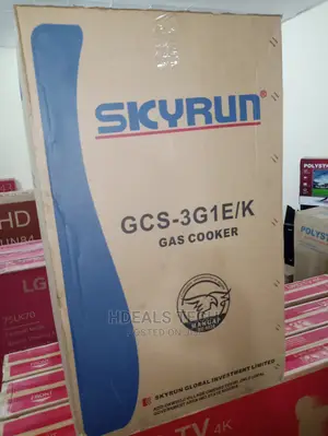 Skyrun Gas Cooker(3 Burners+1 Electric Hotplate)- GCS-3G1E