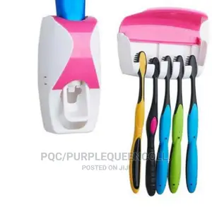 Toothbrush Holder and Toothpaste Dispenser