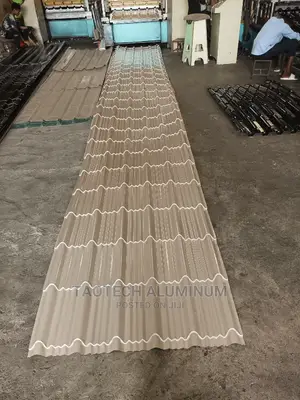 Aluminum Steptiles Roofing Sheet, Beige Color