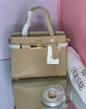 Quality VERSSE Designer Brown Leather Ladies Handbag.