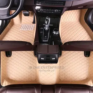 Genuine Cream Leather FREE DELIVERY Car Floor Mat