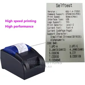 Mini Portable 58mm Thermal Printer