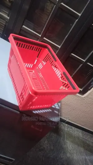 Red Plastic Shopping Baskets
