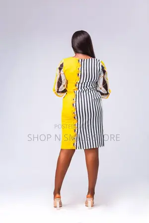 Ladies Two Tone Partern Dress