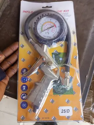 Tire Inflator With Pressure Gauge