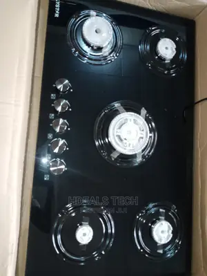 Polystar 5 Burners in-Built Gas Hub Pv-Hbg5801 Glass Top