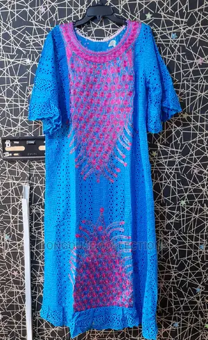 Quality Lace and Ankara Kaftan Dress Gowns