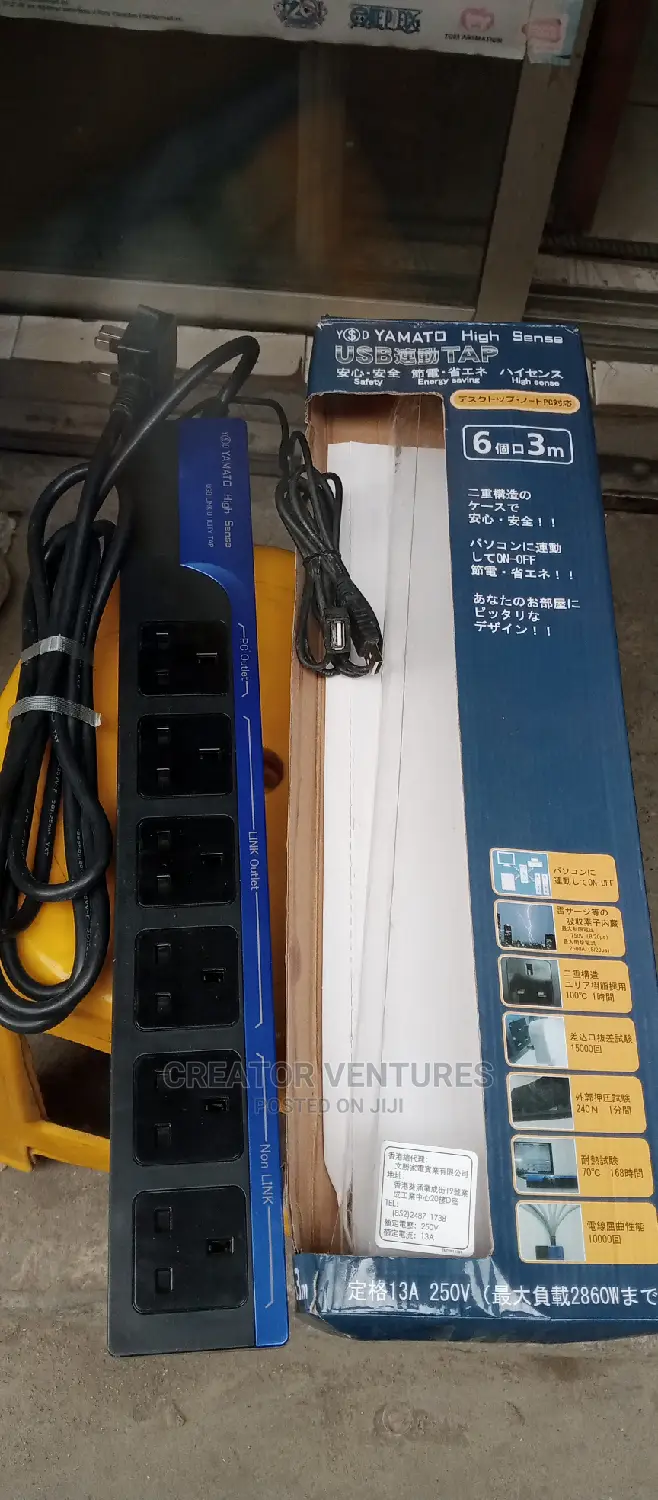 Extension Socket YAMATO 6 Gangs ,