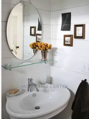 Bathroom Mirror and Shelves 45cmx60cm