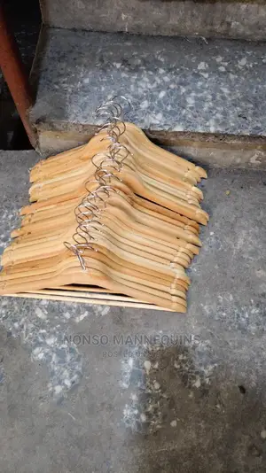 Clean Imported Brand New Wooden Clothes Hangers