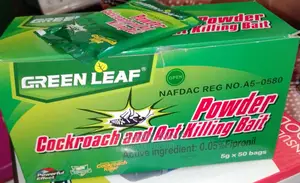 Green Leaf Powder - Cockroach and Ant Killing - 50 Sachets
