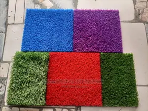 Blue, Yellow, Red, Green Artificial Grass
